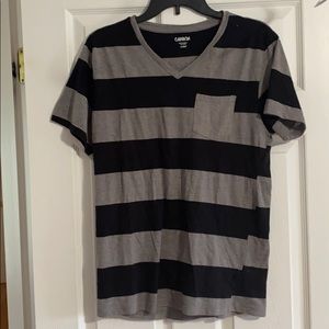 2/$15 Carbon Men’s Black and Gray Tee